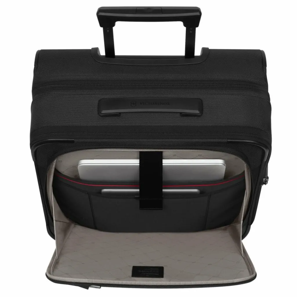 Discount Victorinox Werks Traveler 7.0 4 Rollen Kabinentrolley 55 cm Laptopfach mit Dehnfalte black