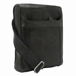 Voi Umhängetaschen<City Cowboy Umhängetasche Leder 20 cm schwarz