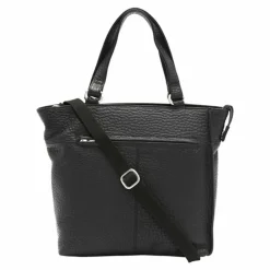 Voi Henkeltaschen<Hirsch Handtasche Leder 26 cm schwarz
