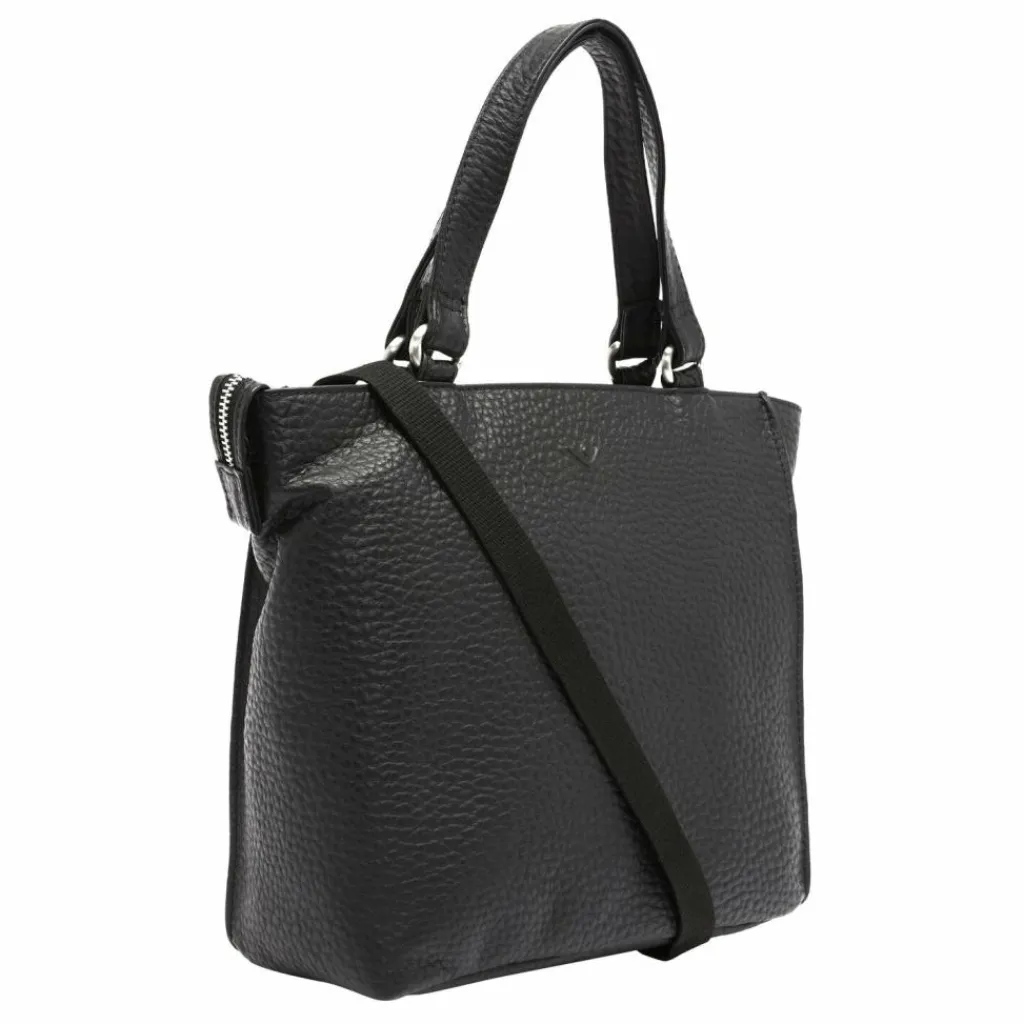 Voi Henkeltaschen<Hirsch Handtasche Leder 26 cm schwarz