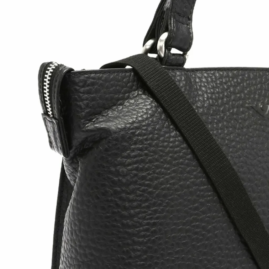 Voi Henkeltaschen<Hirsch Handtasche Leder 26 cm schwarz