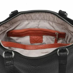 Voi Henkeltaschen<Hirsch Handtasche Leder 26 cm schwarz