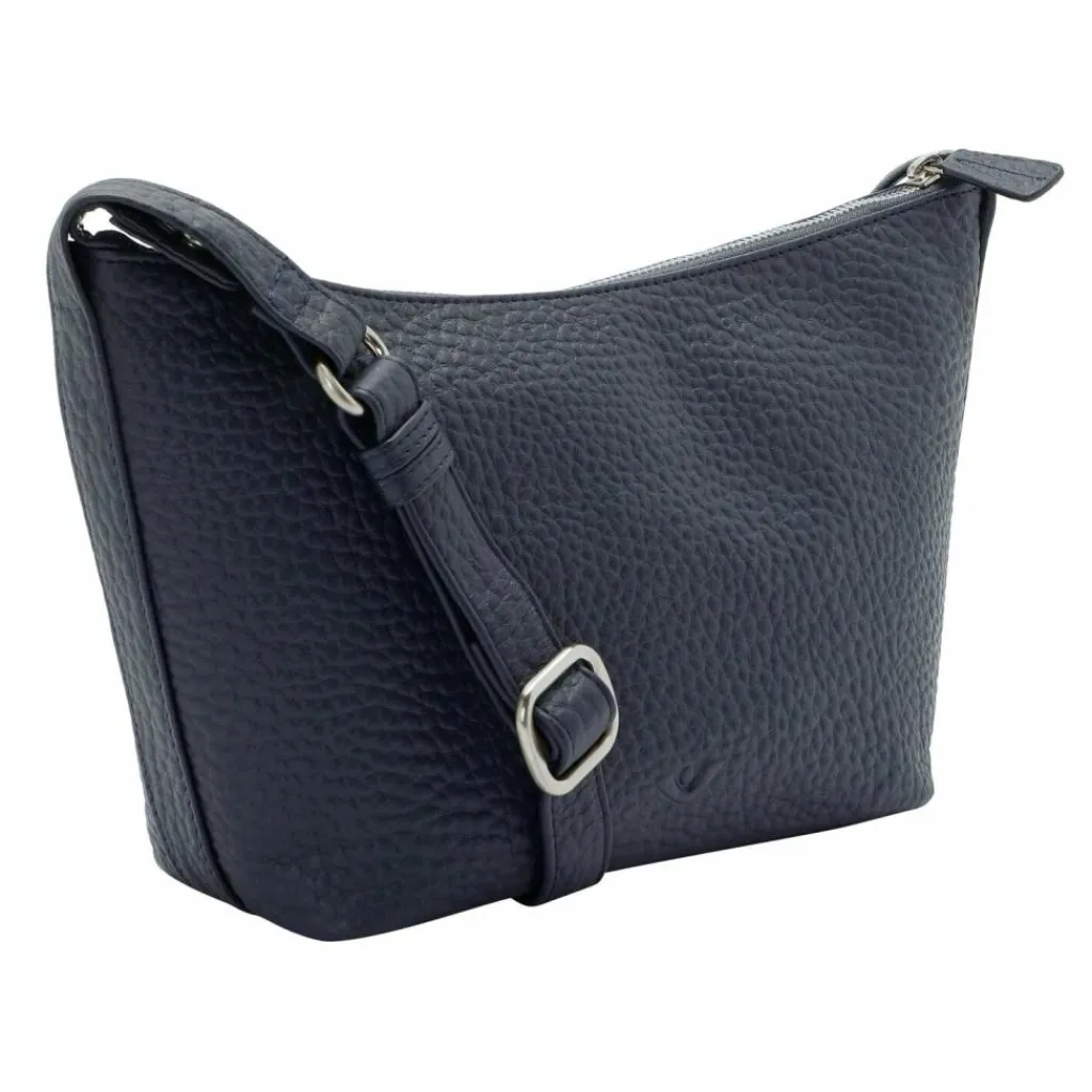 Hot Voi Hirsch Lucille Umhängetasche Leder 23 cm blau