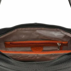 Voi Henkeltaschen|Schultertaschen<Hirsch Quila Schultertasche Leder 29 cm schwarz