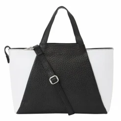 Voi Shopper|Henkeltaschen<Hirsch Shopper Tasche Leder 31.5 cm schwarz-weiss