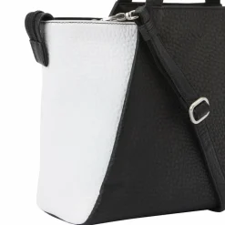 Voi Shopper|Henkeltaschen<Hirsch Shopper Tasche Leder 31.5 cm schwarz-weiss