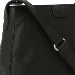 Voi Umhängetaschen<Hirsch Umhängetasche Leder 28 cm schwarz