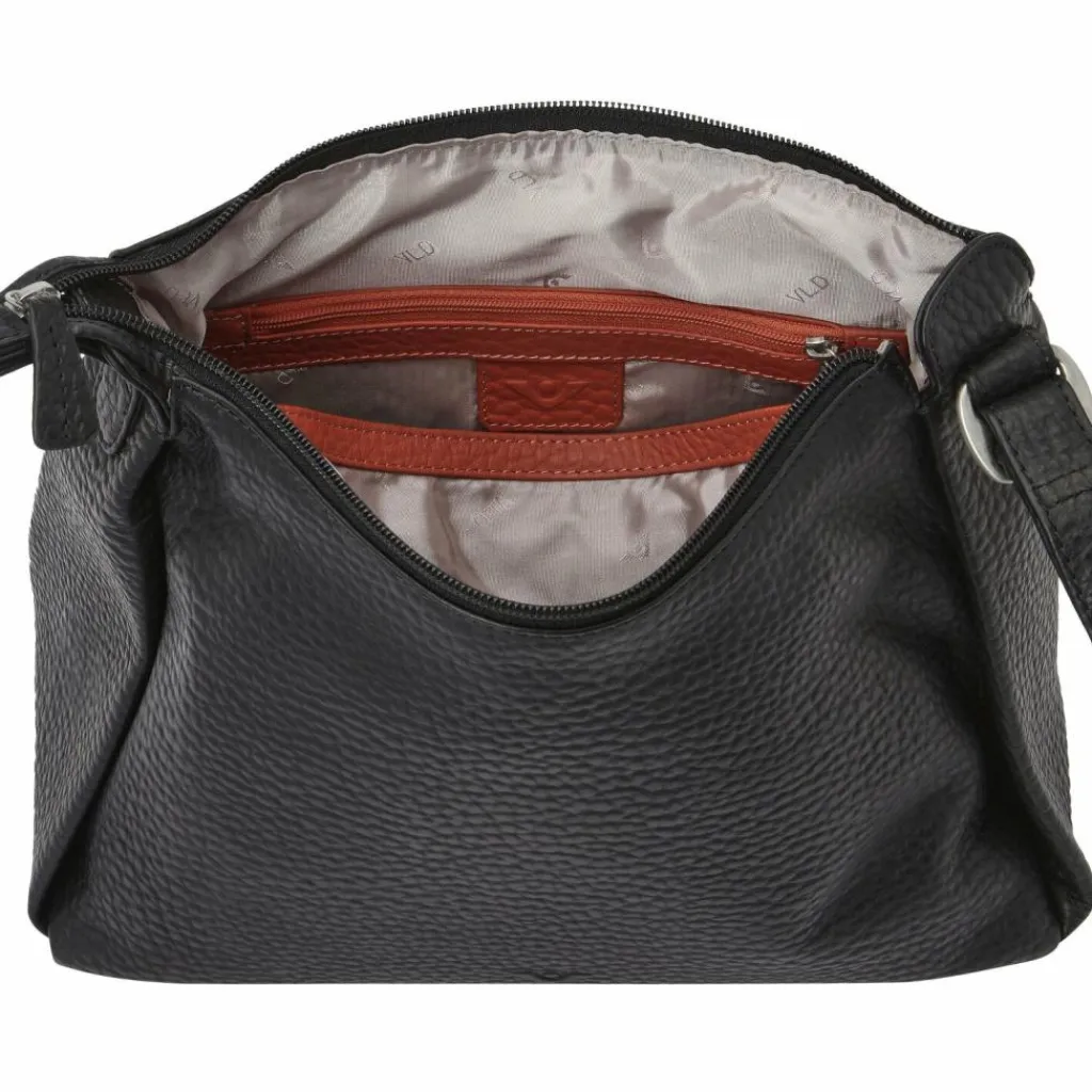 New Voi Hirsch Umhängetasche Leder 29 cm schwarz