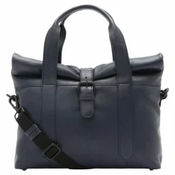Voi Schultertaschen<4Seasons Schultertasche Leder 32 cm blau