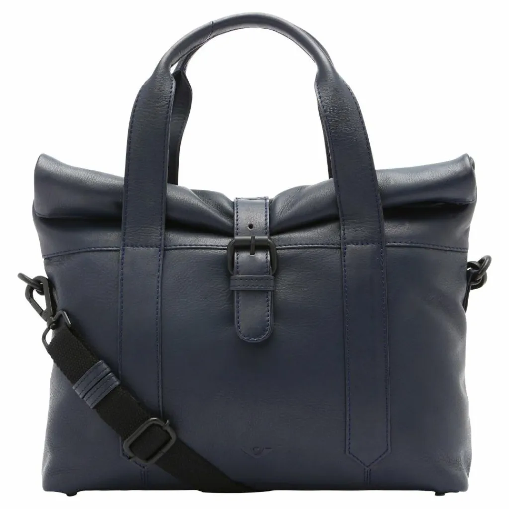 Voi Schultertaschen<4Seasons Schultertasche Leder 32 cm blau