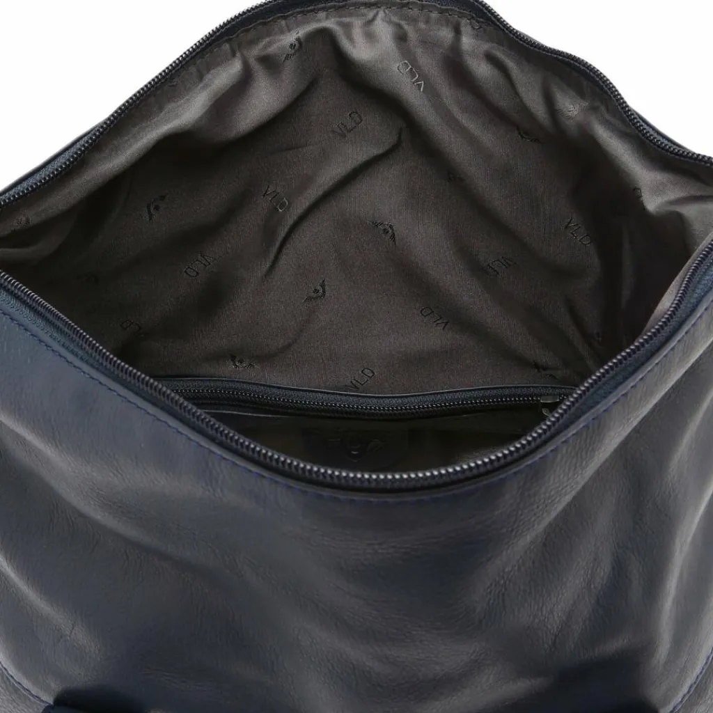 Voi Schultertaschen<4Seasons Schultertasche Leder 32 cm blau