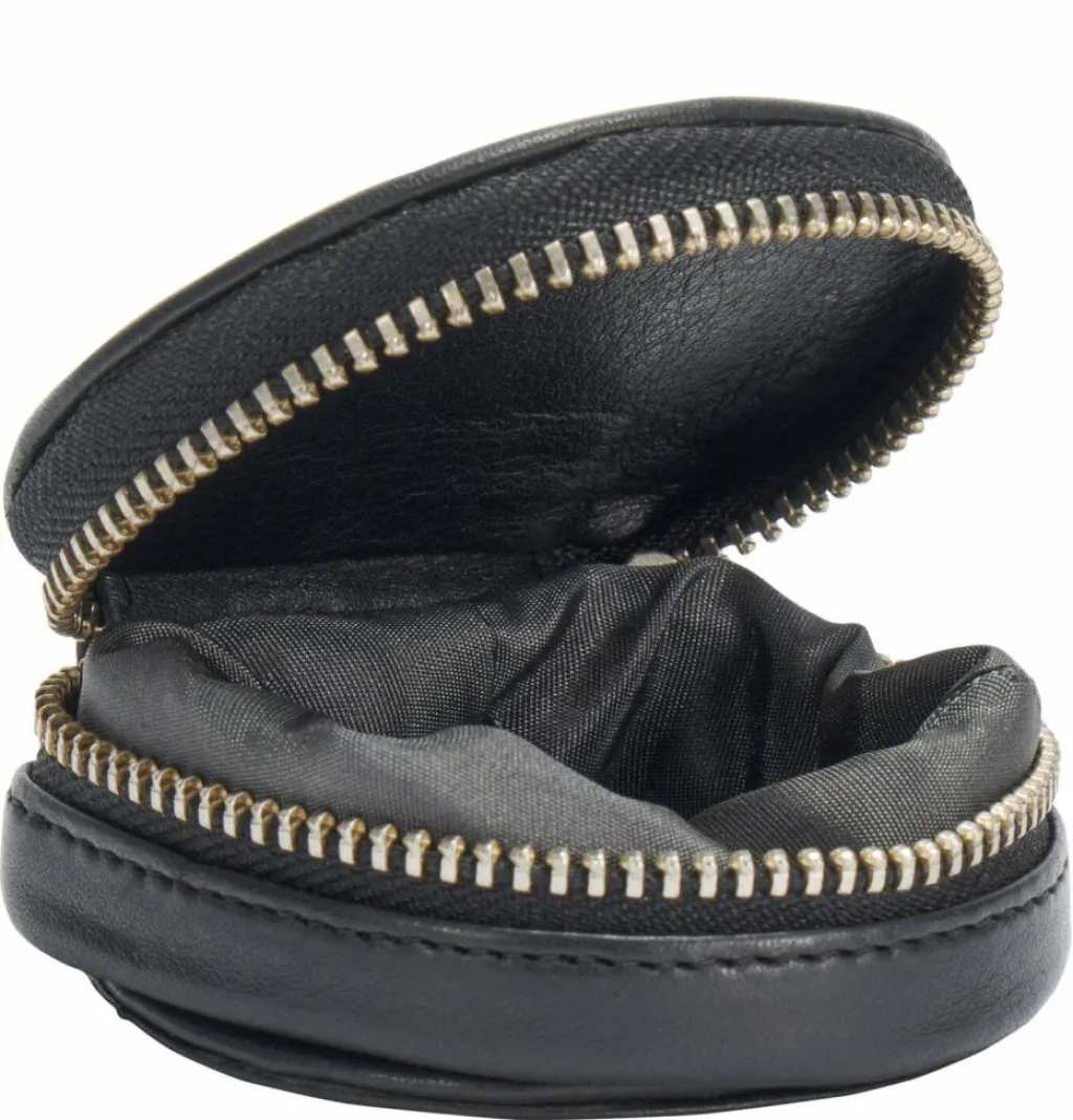 Best Voi Soft Ebony Münzbörse Leder 7 cm granat