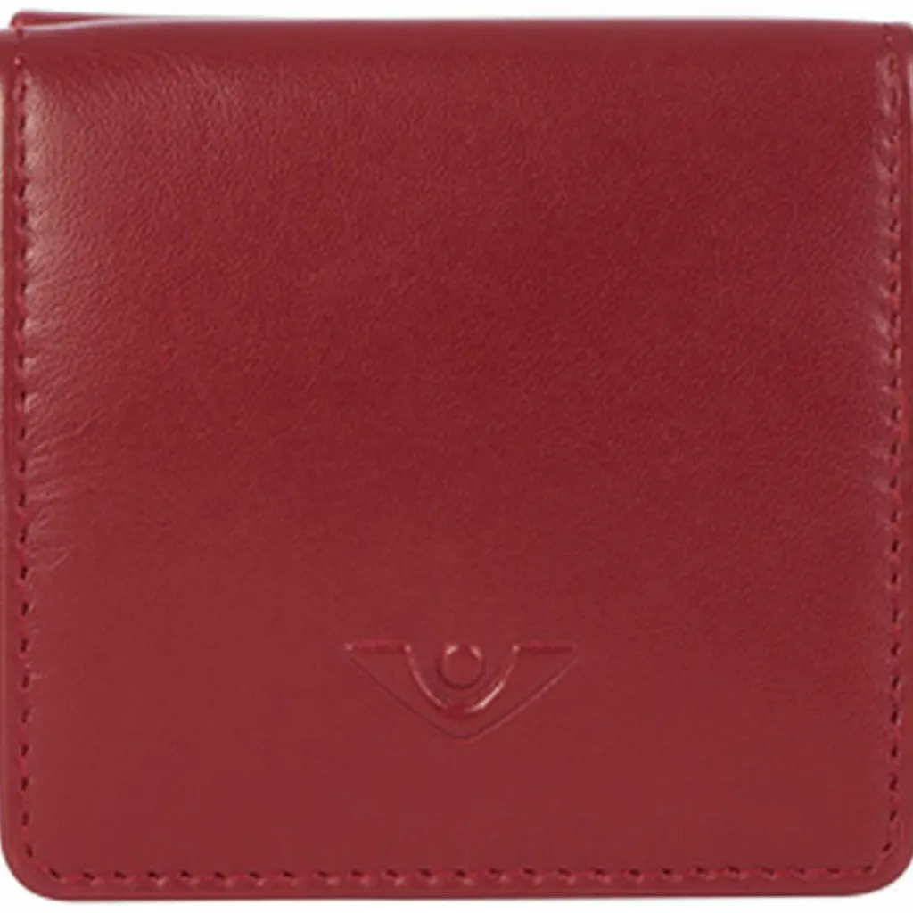 Voi Herrengeldbörsen Querformat|Damengeldbörsen Querformat<Soft Fanni Geldbörse Leder 8 cm granat