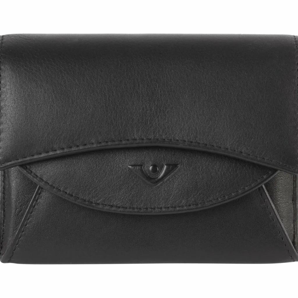 Voi Herrengeldbörsen Querformat|Damengeldbörsen Querformat<Soft Klara Geldbörse Leder 13 cm schwarz