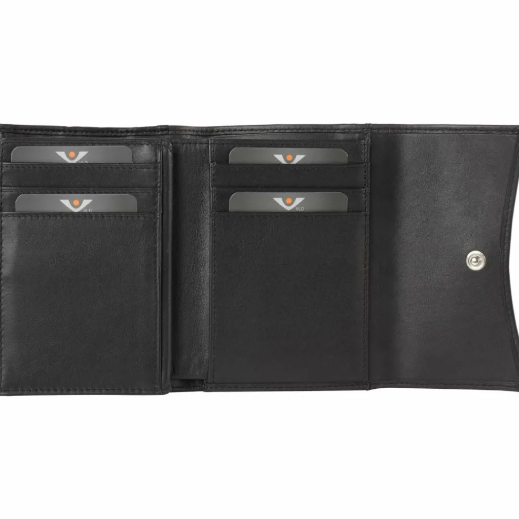 Voi Herrengeldbörsen Querformat|Damengeldbörsen Querformat<Soft Klara Geldbörse Leder 13 cm schwarz