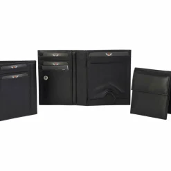 New Voi Soft Rick Geldbörse Leder 10 cm schwarz