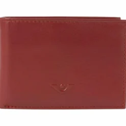 Voi Herrengeldbörsen Querformat|Damengeldbörsen Querformat<Soft Theo Geldbörse Leder 10 cm granat