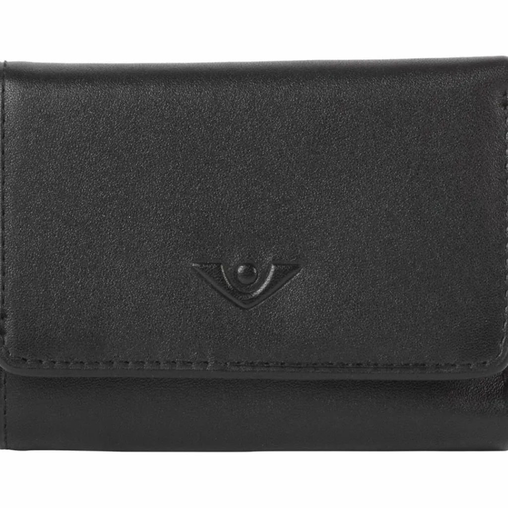 Voi Herrengeldbörsen Querformat|Damengeldbörsen Querformat<Soft Toni Geldbörse Leder 9 cm schwarz