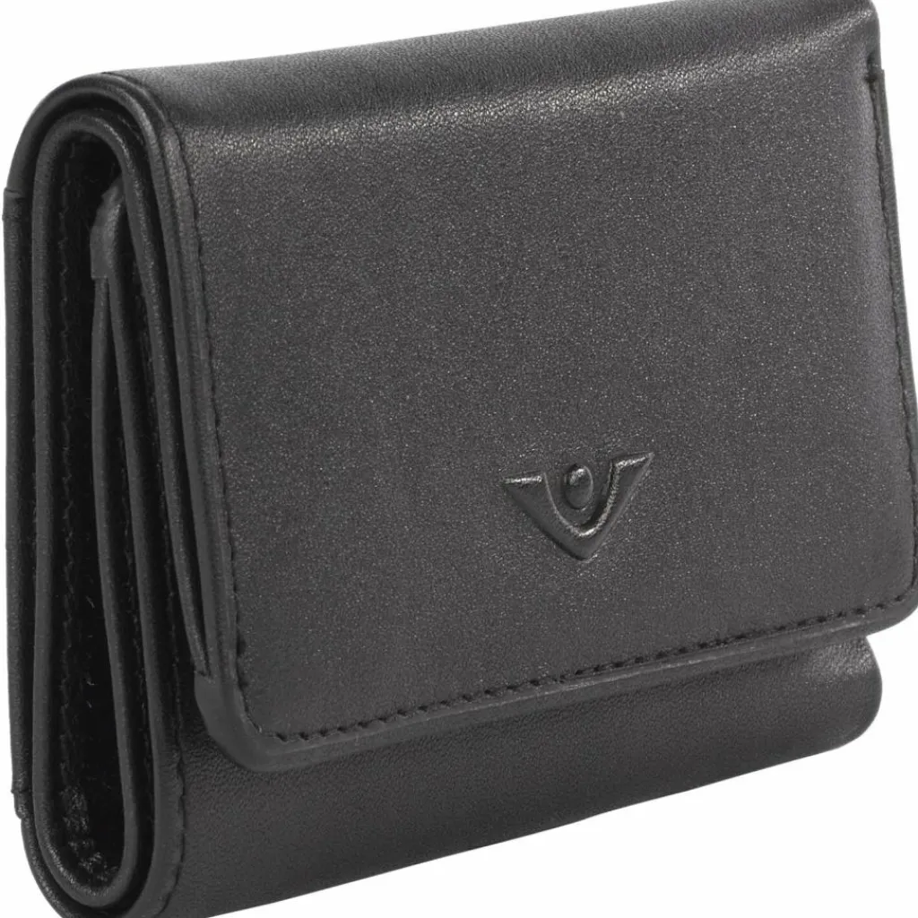 Voi Herrengeldbörsen Querformat|Damengeldbörsen Querformat<Soft Toni Geldbörse Leder 9 cm schwarz