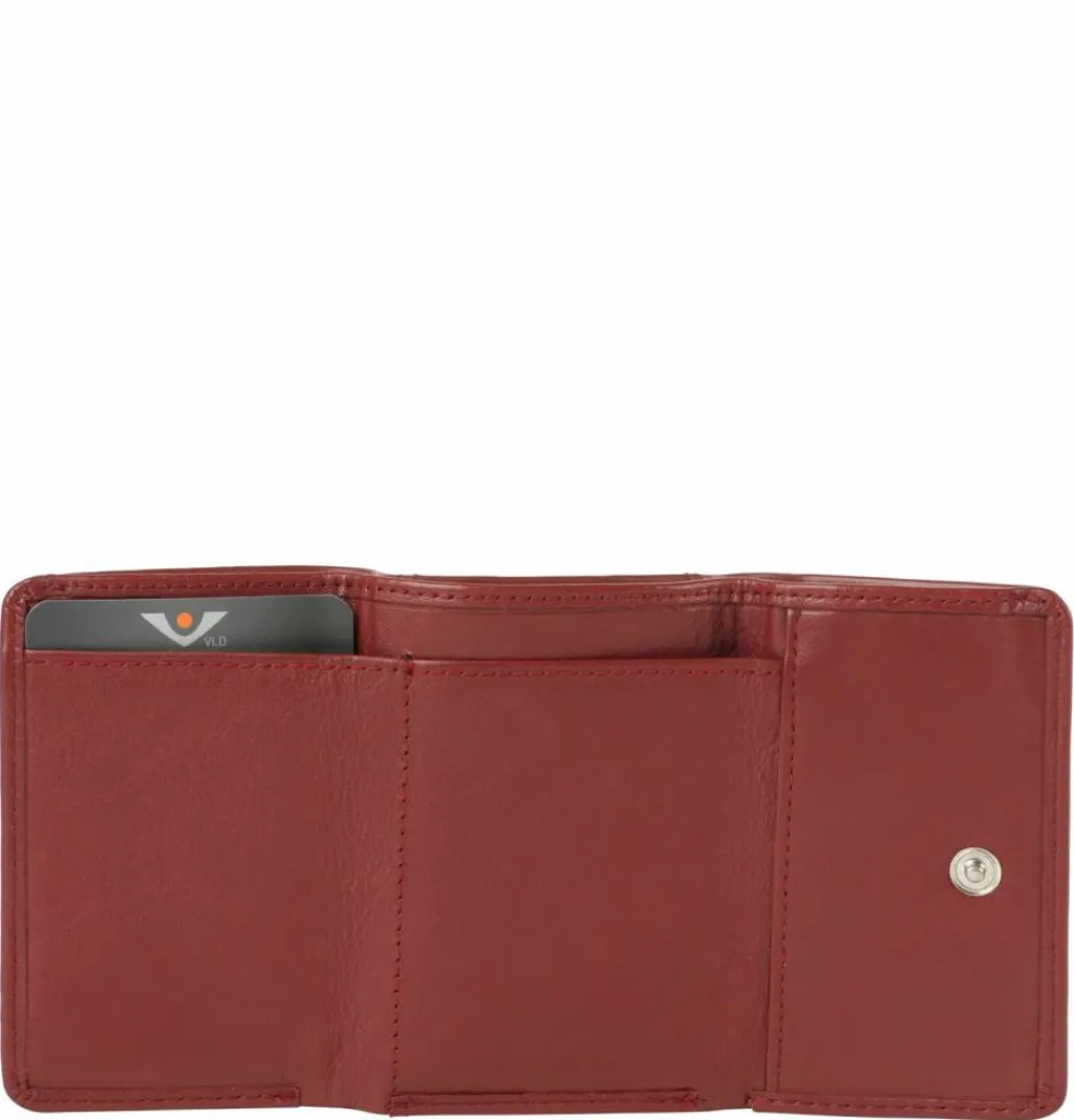 Voi Herrengeldbörsen Querformat|Damengeldbörsen Querformat<Soft Toni Geldbörse Leder 9 cm granat