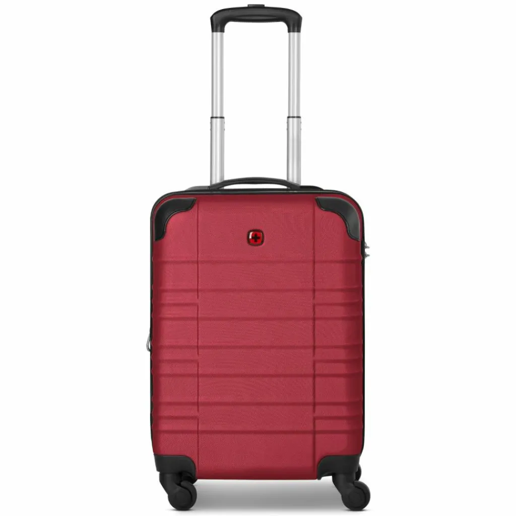 Clearance Wenger Amplar Evo 4 Rollen Kabinentrolley S 53 cm mit Dehnfalte ruby