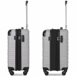 Sale Wenger Amplar Evo 4 Rollen Kabinentrolley S 53 cm mit Dehnfalte cloud