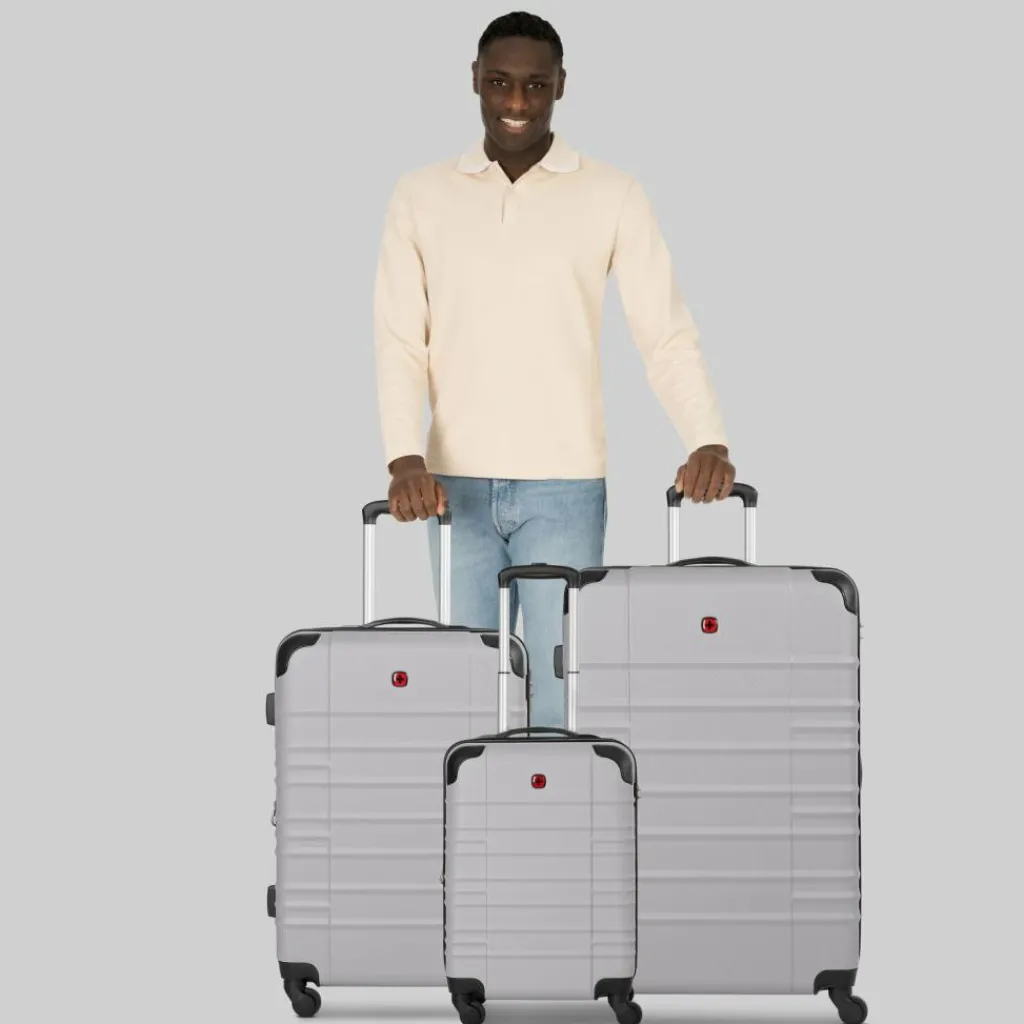 Best Wenger Amplar Evo 4 Rollen Kofferset 3-teilig mit Dehnfalte cloud