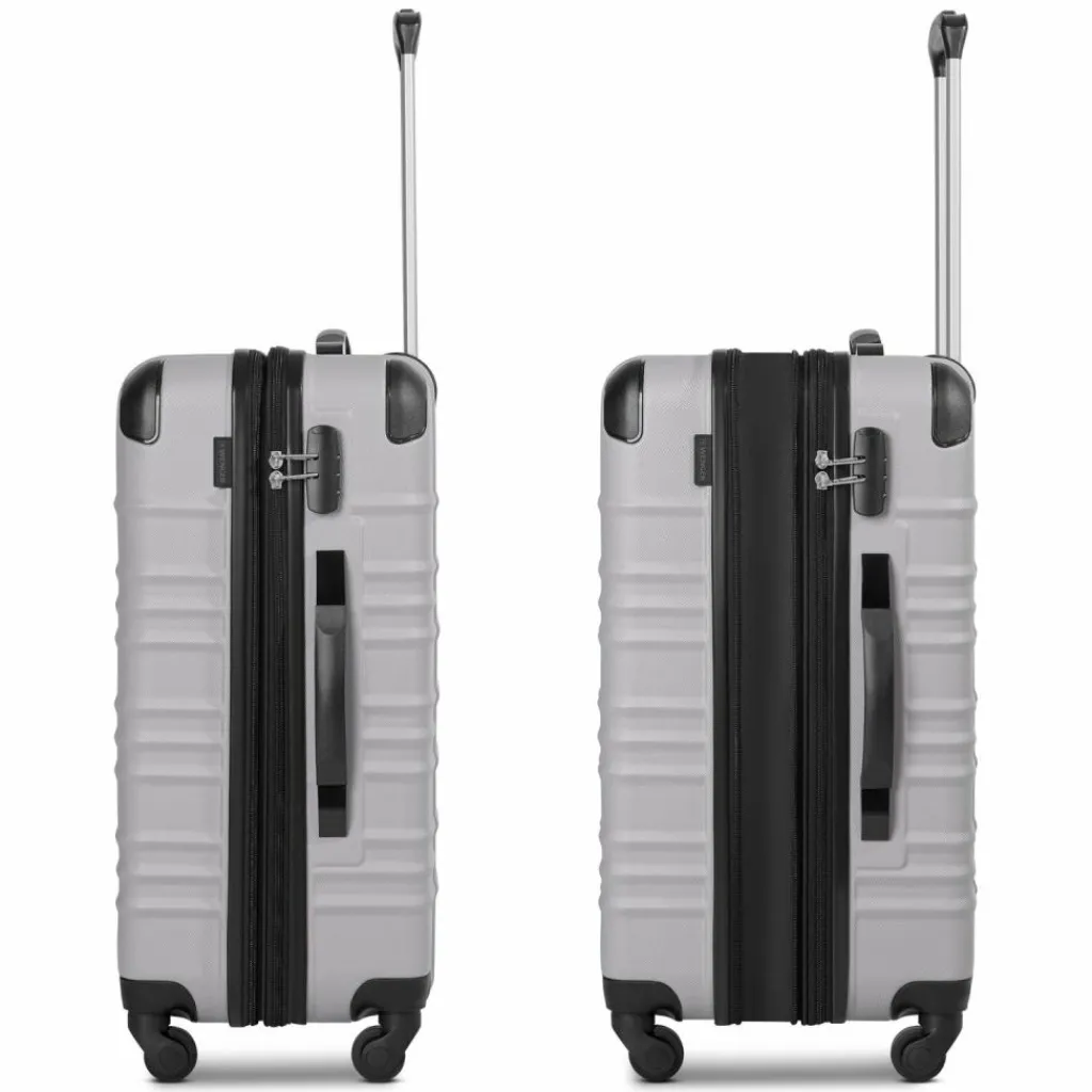 Best Wenger Amplar Evo 4 Rollen Kofferset 3-teilig mit Dehnfalte cloud