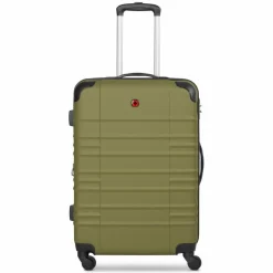 Wenger Hartgepäck|4-Rollen Koffer<Amplar Evo 4 Rollen Trolley M 65 cm mit Dehnfalte olive
