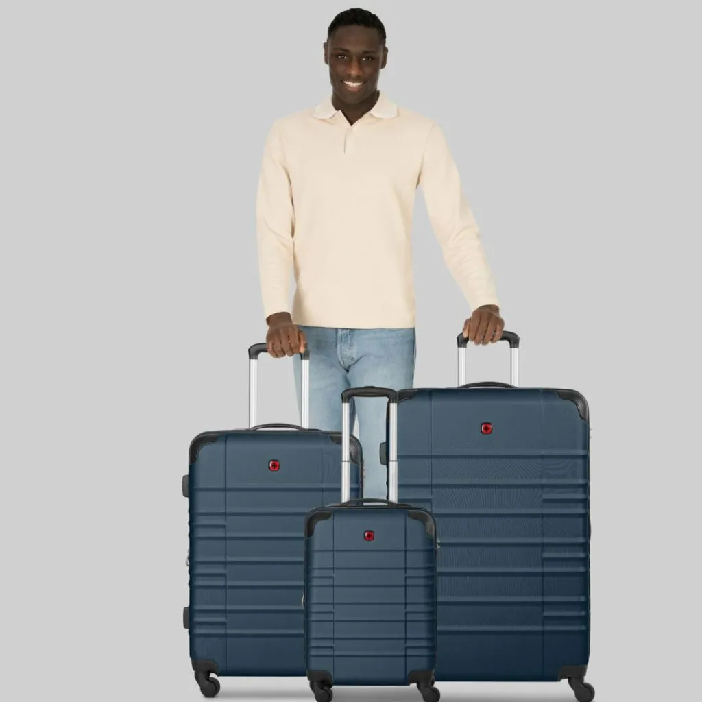 Wenger Koffersets Als Hartgepäck|Koffersets 3-Teilig<Amplar Evo 4 Rollen Kofferset 3-teilig mit Dehnfalte navy blue