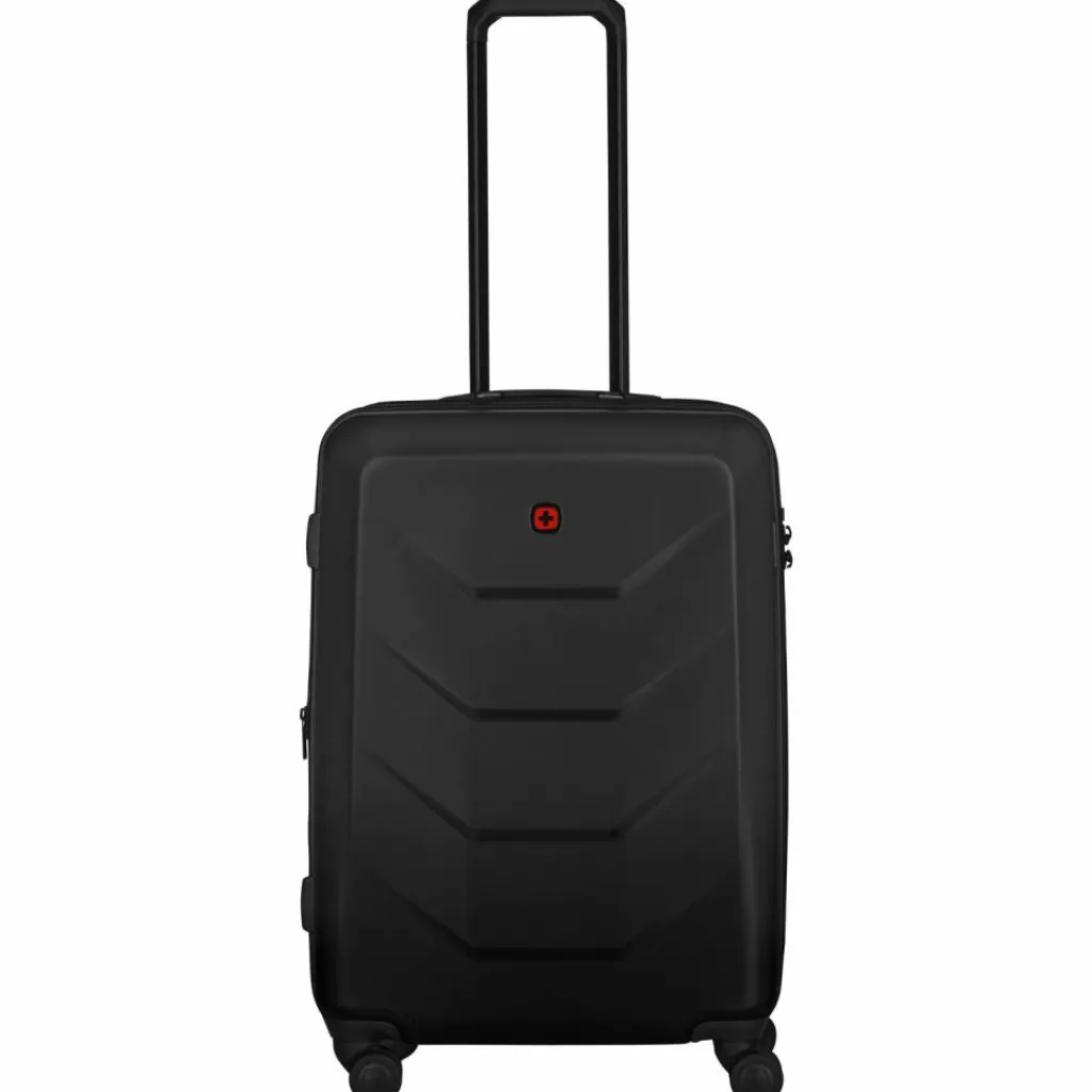 Wenger Hartgepäck|4-Rollen Koffer<Prymo 4 Rollen Trolley M 65 cm mit Dehnfalte black