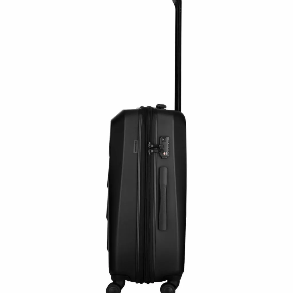 Wenger Hartgepäck|4-Rollen Koffer<Prymo 4 Rollen Trolley M 65 cm mit Dehnfalte black