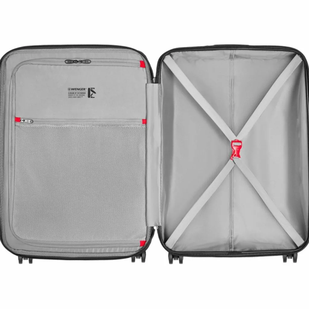 Wenger Hartgepäck|4-Rollen Koffer<Prymo 4 Rollen Trolley M 65 cm mit Dehnfalte black