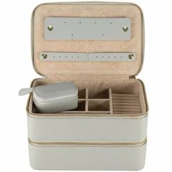 Windrose Schmuckkästen<Aurora Schmuckkasten 21 cm hellgrau