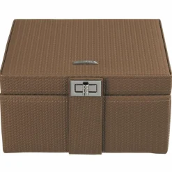 Windrose Schmuckkästen<Corbello Schmuckkoffer 21,5 cm mocca