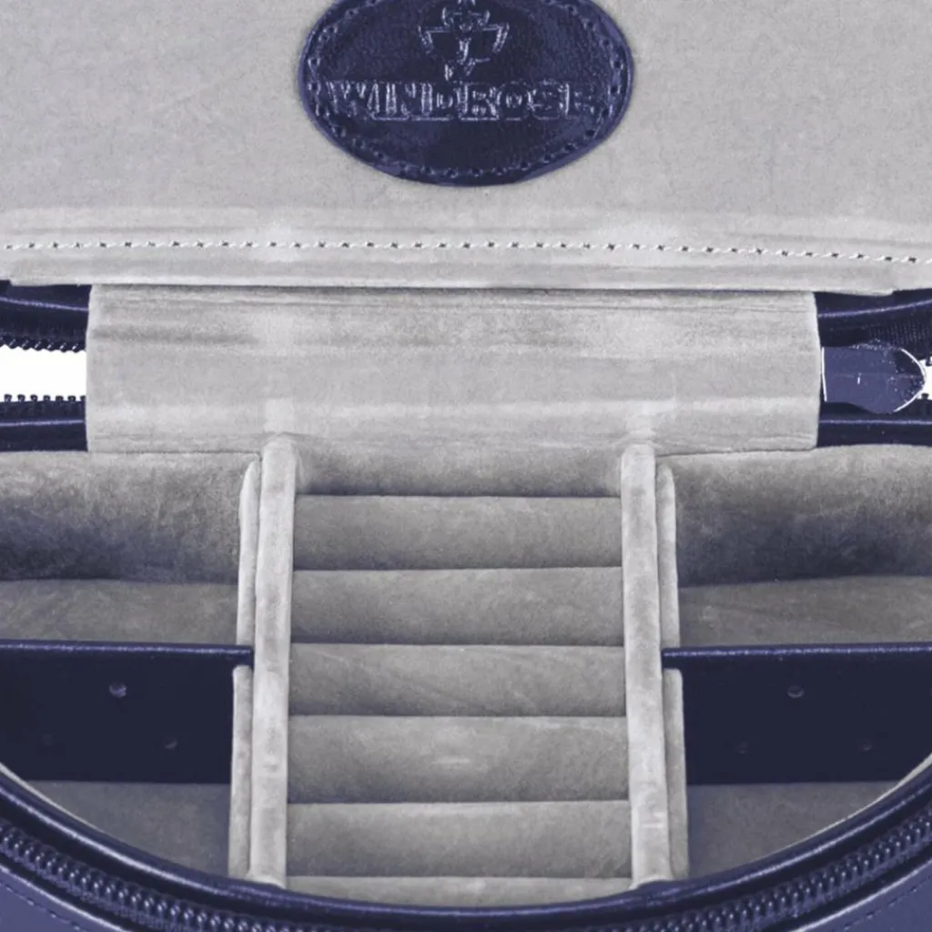 Discount Windrose Merino Moda Schmuckkasten 16 cm dunkelblau