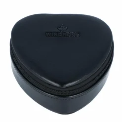 Discount Windrose Merino Moda Schmuckdose Leder 9 cm schwarz