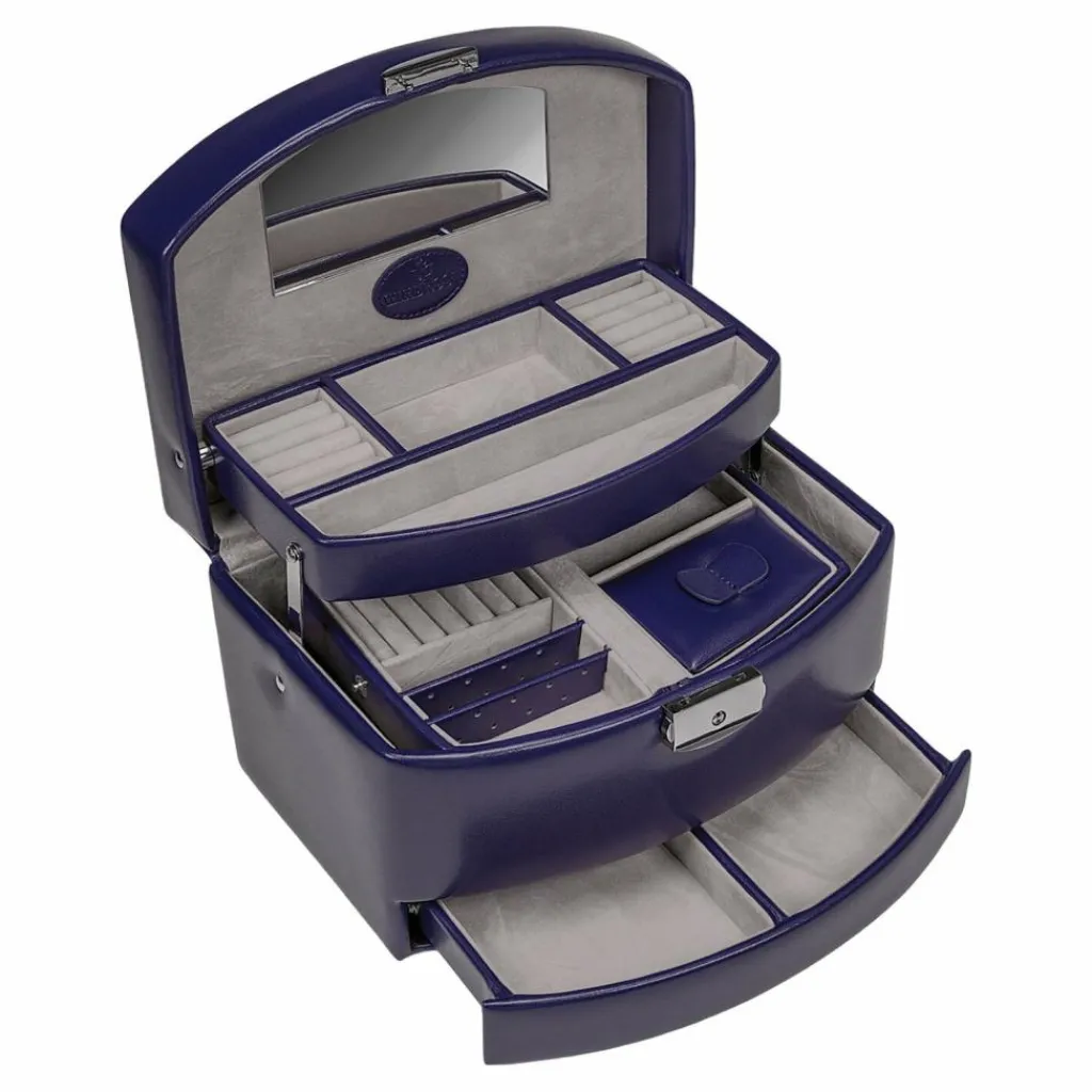 Sale Windrose Merino Moda Schmuckkasten 22 cm dunkelblau