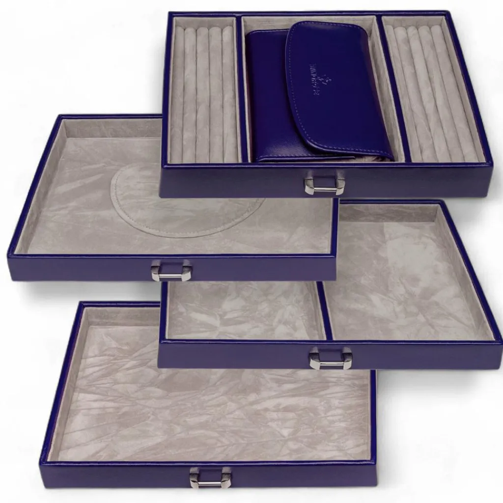 Windrose Schmuckkästen<Merino Moda Schmuckkasten 26 cm dunkelblau