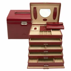 Online Windrose Merino Schmuckkasten 26 cm rot