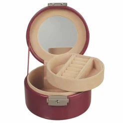 Hot Windrose Merino Schmuckkasten 12 cm rot