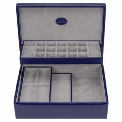 Outlet Windrose Merino Schmuckkasten 30 cm dunkelblau