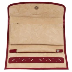 Hot Windrose Merino Schmuckkasten Leder 20 cm rot