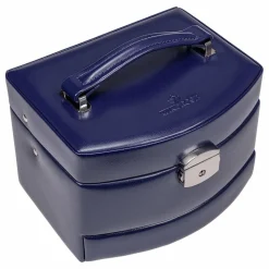 Hot Windrose Merino Schmuckkasten 14 cm dunkelblau