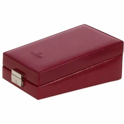 Windrose Merino Schmuckkoffer 12 cm rot