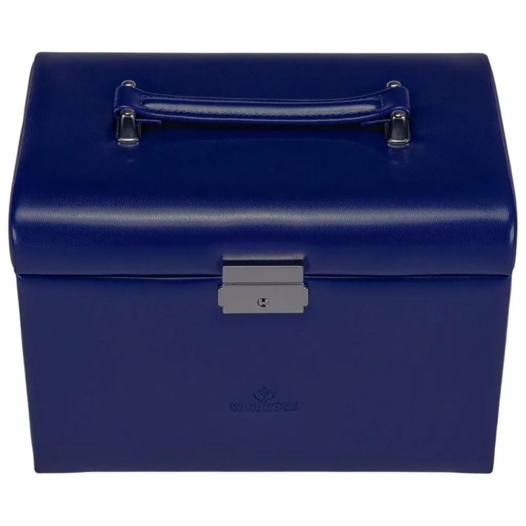 Windrose Schmuckkästen<Merino Schmuckkoffer 24,5 cm dunkelblau