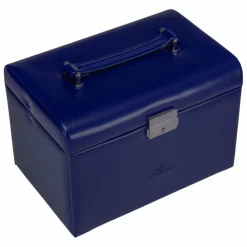 Windrose Schmuckkästen<Merino Schmuckkoffer 24,5 cm dunkelblau