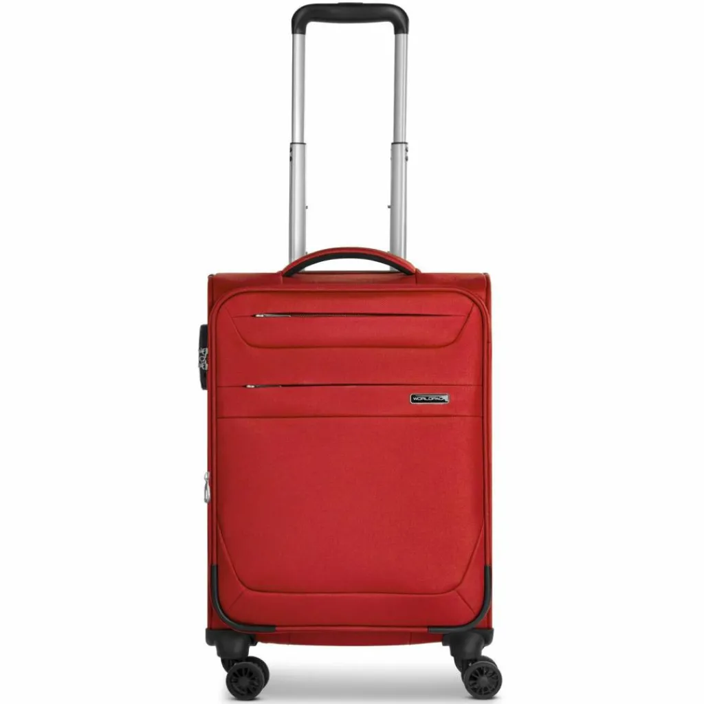 Worldpack 4-Rollen Kabinentrolleys|Weichgepäck<Chicago 4 Rollen Kabinentrolley S 55 cm dark-red