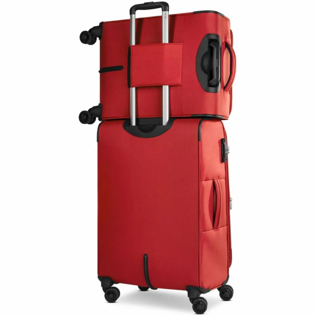 Worldpack 4-Rollen Kabinentrolleys|Weichgepäck<Chicago 4 Rollen Kabinentrolley S 55 cm dark-red