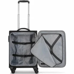 Worldpack Weichgepäck Kabinengepäck|4-Rollen Kabinentrolleys<Chicago 4 Rollen Kabinentrolley S 55 cm black